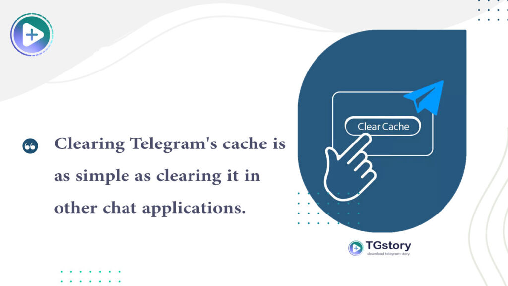 Clearing Telegram's cache is as simple as clearing it in other chat applications. 