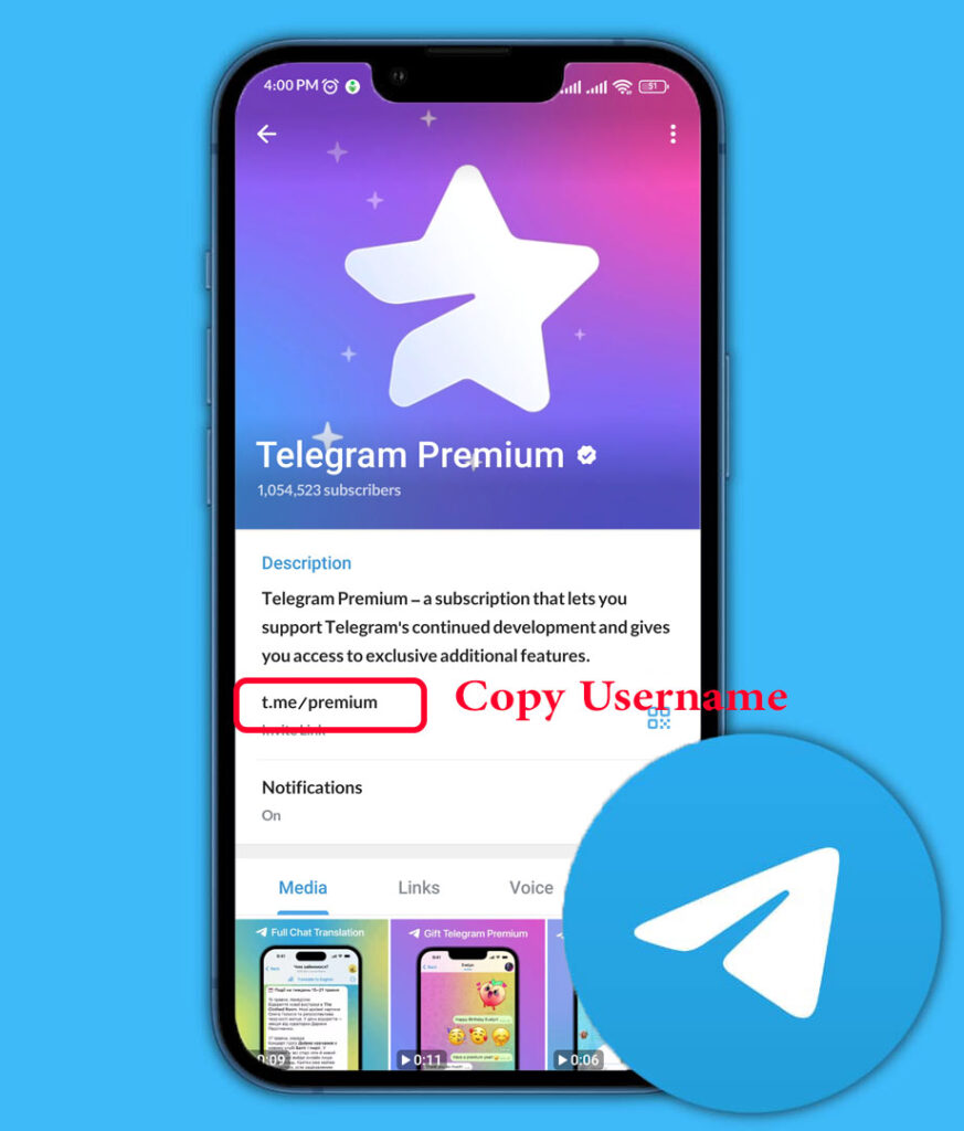 download telegram story with username