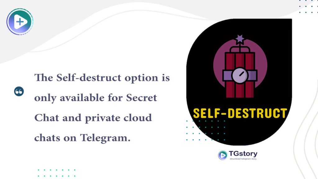 self-destruct on Telegram