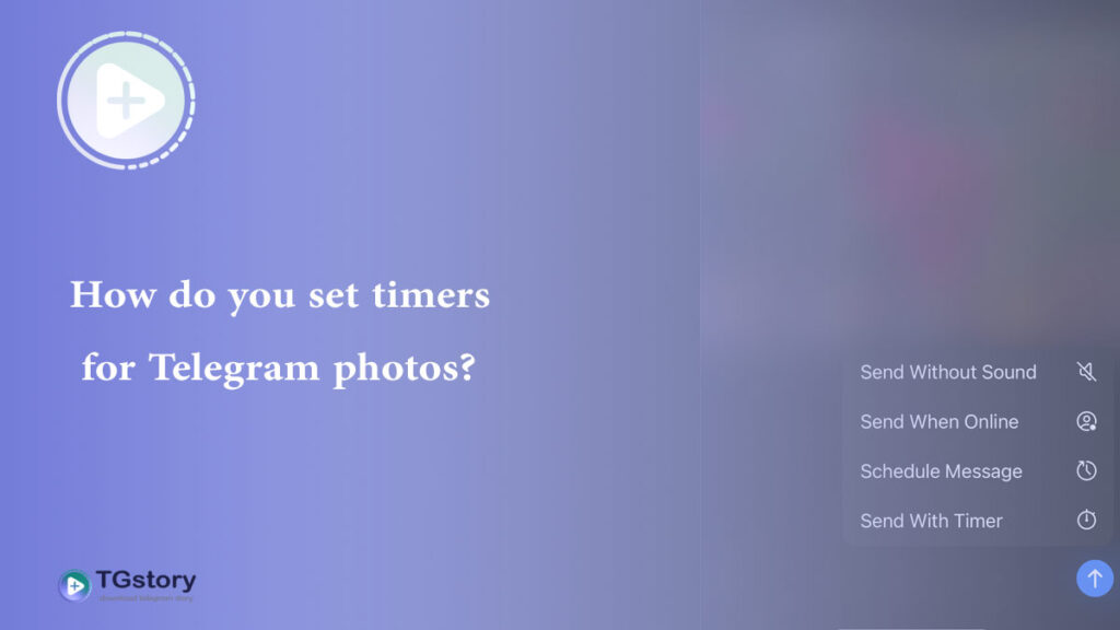 How do you set timers for Telegram photos?