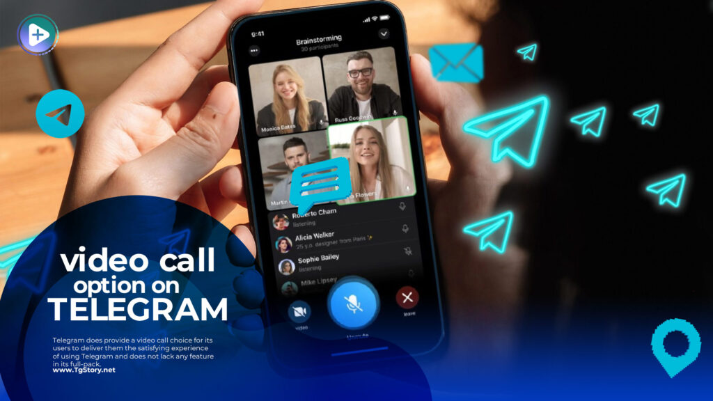 video call option on Telegram
